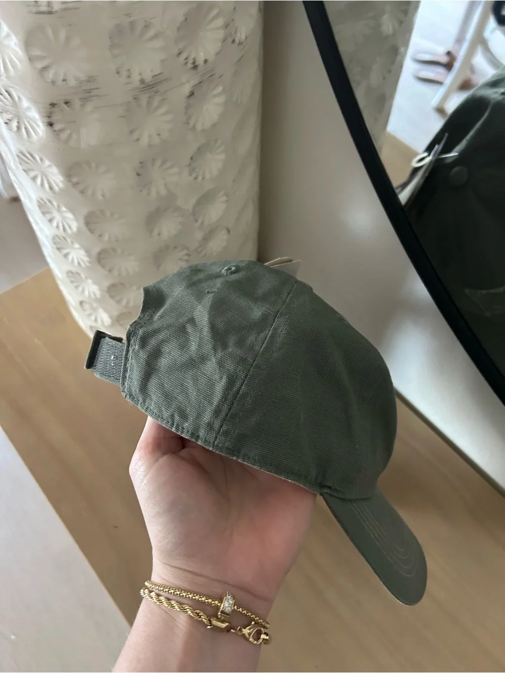 ⭐️ NEW NWT Carhartt Green Canvas Baseball Cap Adjustable Cotton Work Hat